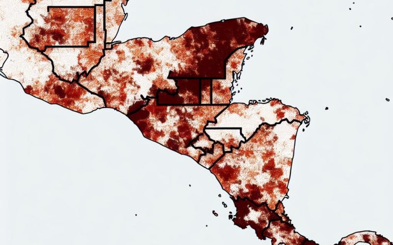 Population distribution and demographics of Central America